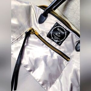 ROONY de ELLY Travel Bag - Silver and Black